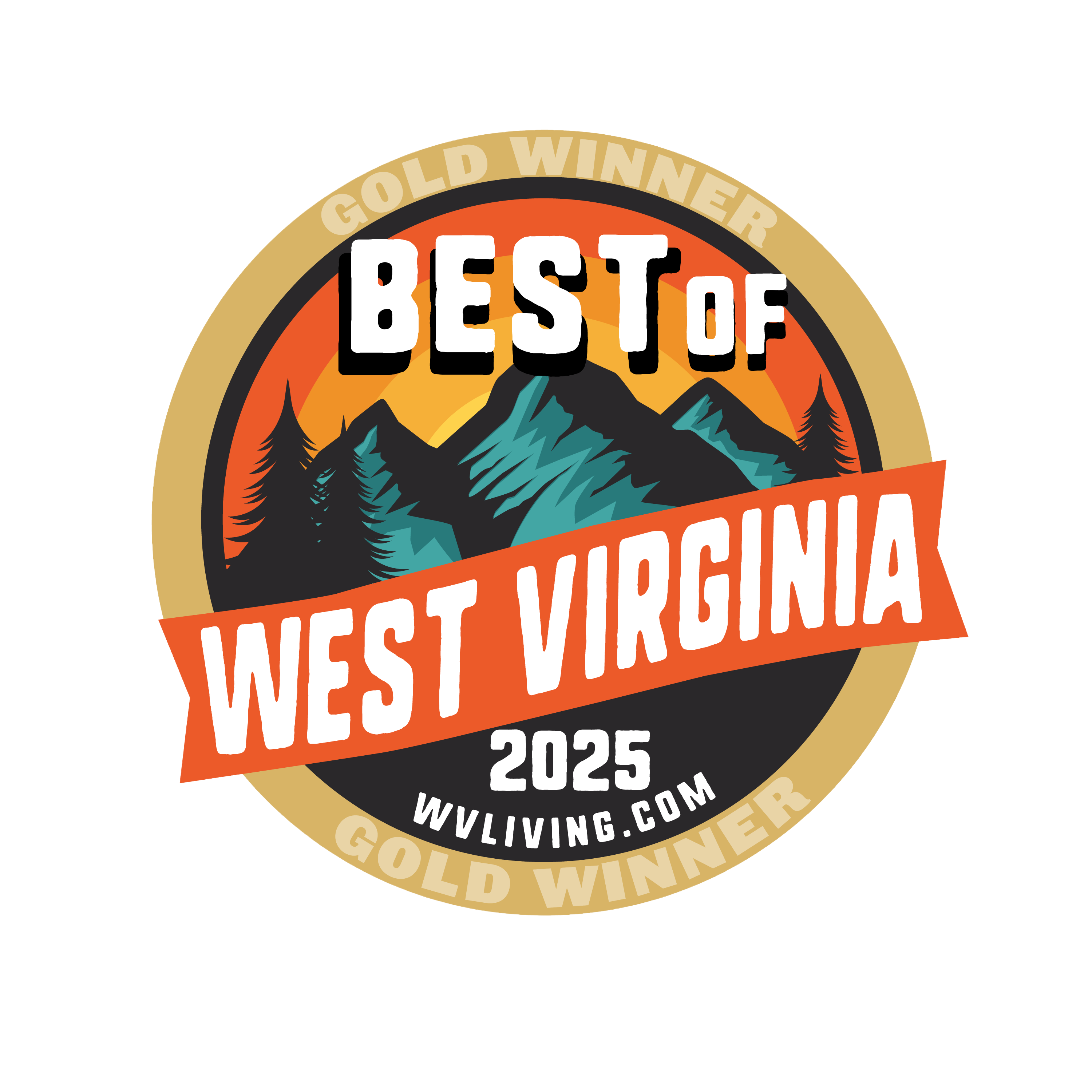 Best of West Virginia 2025 — Gold Winner, WVLiving.com